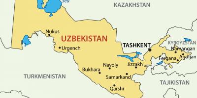Столица на Узбекистан на картата